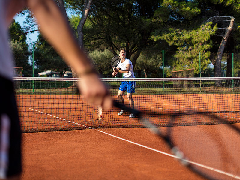 Tennisbaan van Camping Lanterna